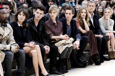 burberry front row